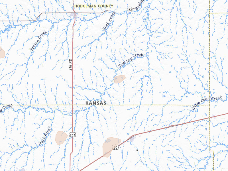 Radar-estimated hail-size map of the storm over Spearville, KS on Jun 23, 2026