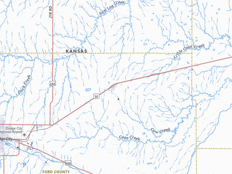 Radar-estimated hail-size map of the storm over Spearville, KS on Jun 26, 2026
