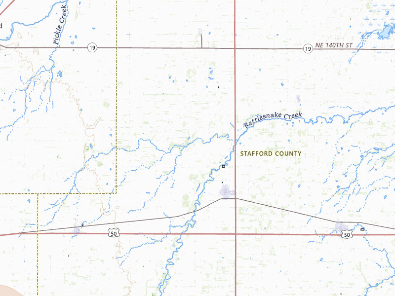 Radar-estimated hail-size map of the storm over St John, KS on Apr 9, 2026