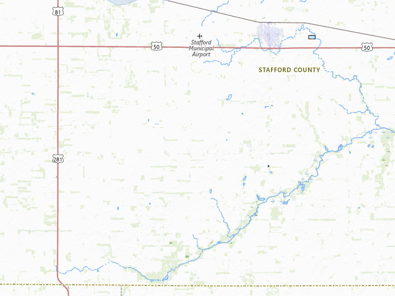 NEXRAD radar-signature map of the hail storm over Stafford, KS on Jul 9, 2026