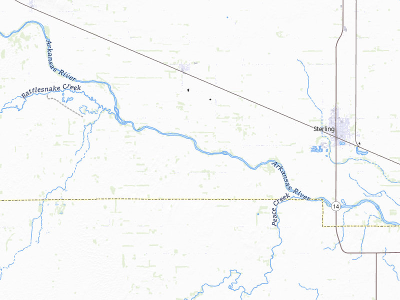 NEXRAD radar-signature map of the hail storm over Sterling, KS on Jun 1, 2026