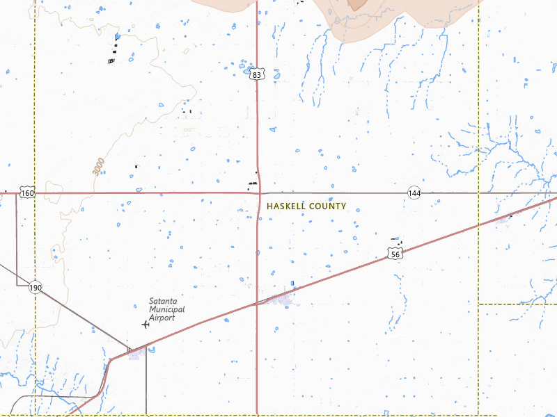 Radar-estimated hail-size map of the storm over Sublette, KS on Jul 2, 2026