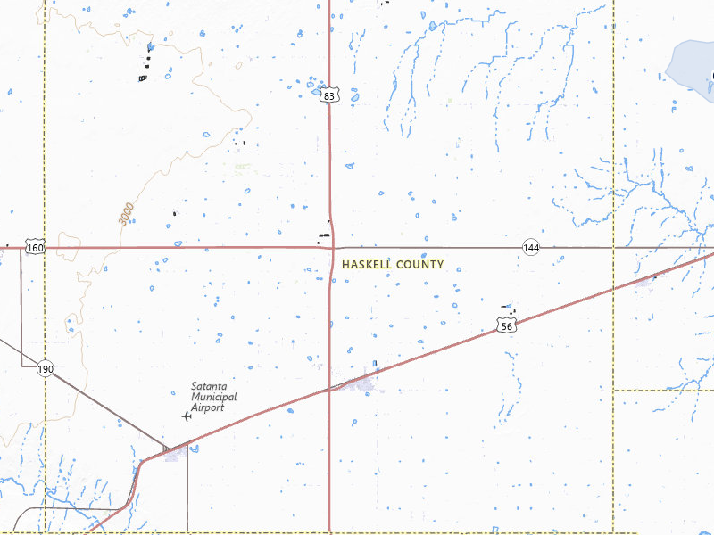 NEXRAD radar-signature map of the hail over Sublette, KS