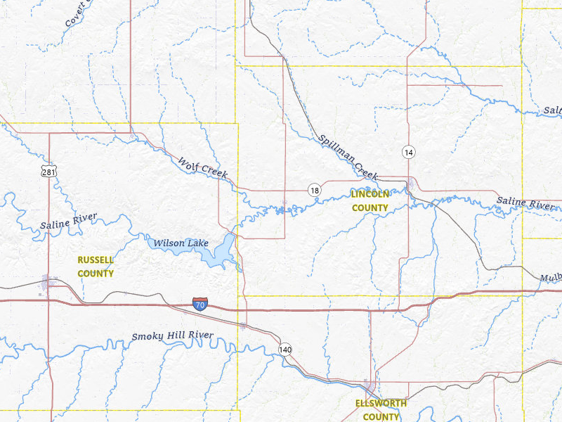 NEXRAD radar-signature map of the hail storm over Sylvan Grove, KS on Jun 9, 2026