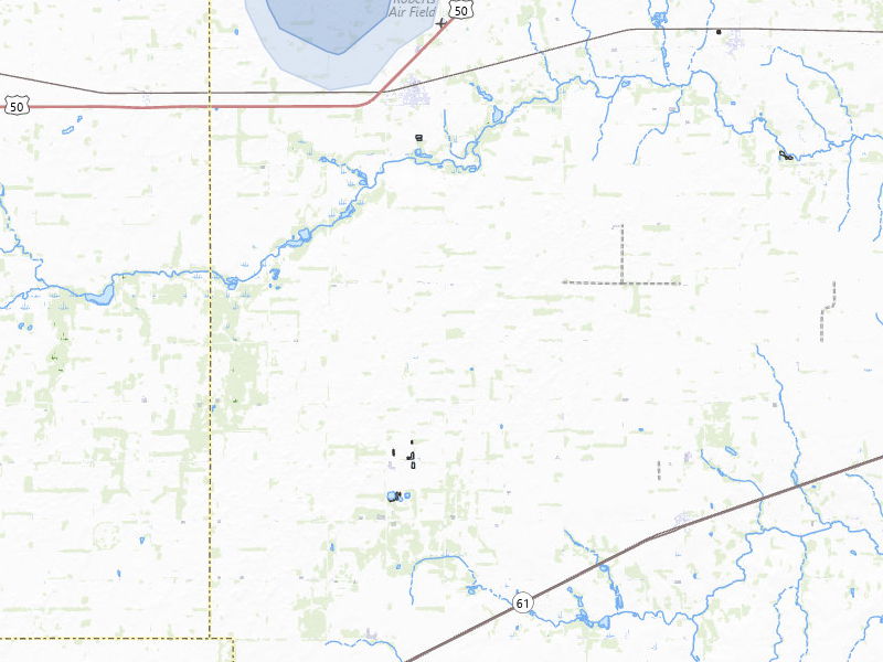 NEXRAD radar-signature map of the hail over Sylvia, KS