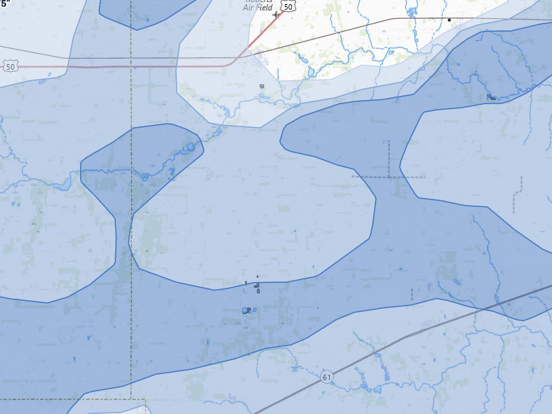 NEXRAD radar-signature map of the hail storm over Sylvia, KS on May 18, 2026