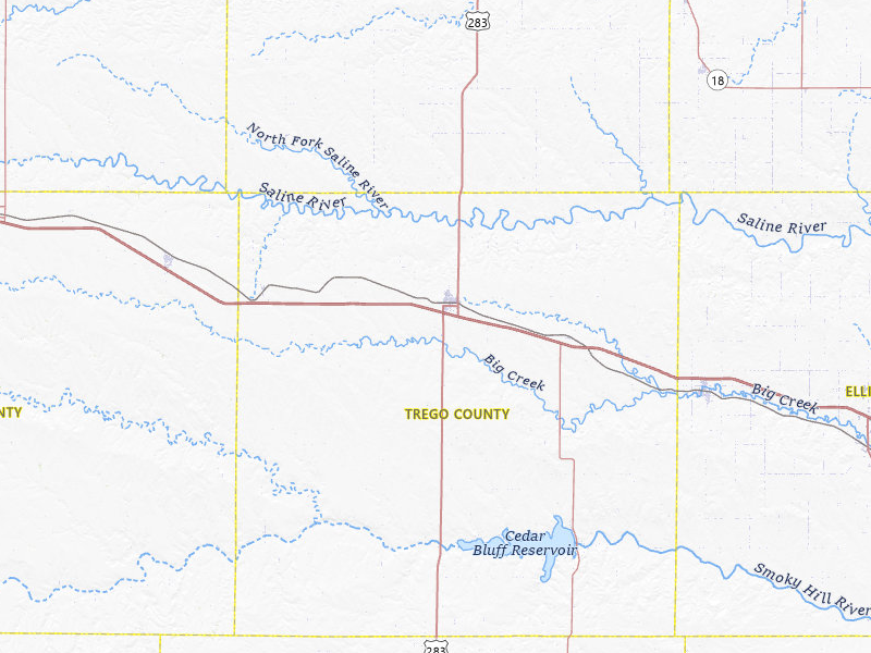 Radar-estimated hail-size map of the storm over Wakeeney, KS on Jun 30, 2026