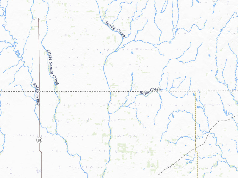 Radar-estimated hail-size map of the storm over Waldron, KS on Jun 26, 2026