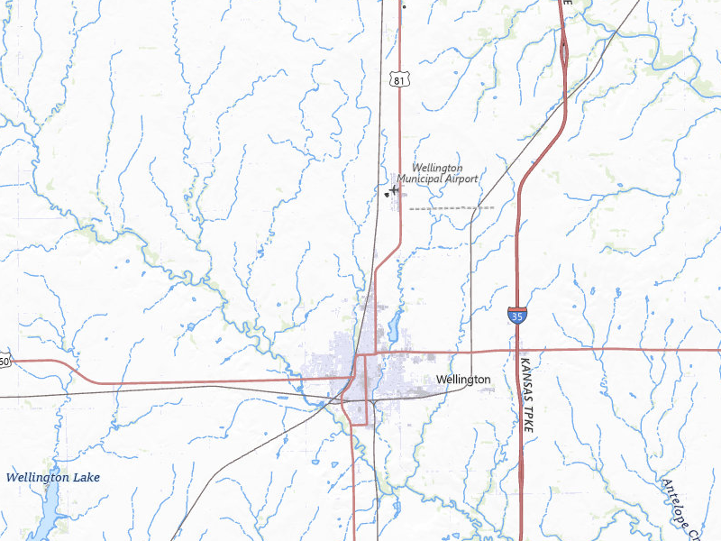 NEXRAD radar-signature map of the hail storm over Wellington, KS on May 30, 2026