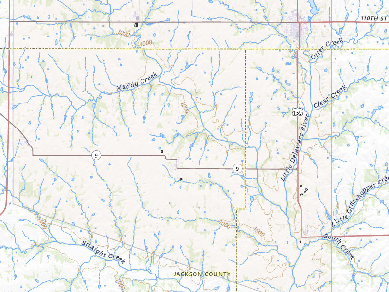 Radar-estimated hail-size map of the storm over Whiting, KS on Apr 9, 2026