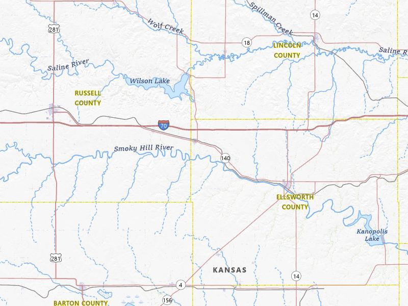 NEXRAD radar-signature map of the hail storm over Wilson, KS on Jun 9, 2026