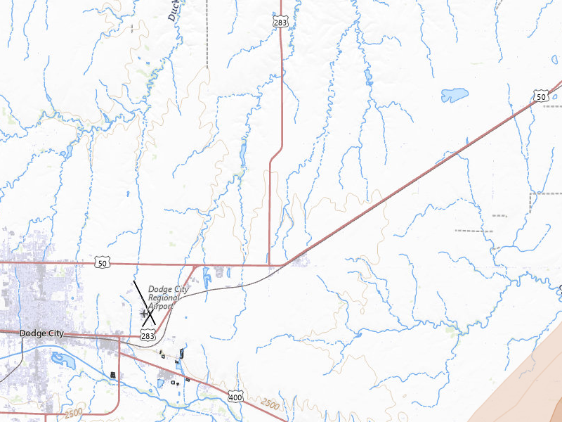 Radar-estimated hail-size map of the storm over Wright, KS on May 18, 2026