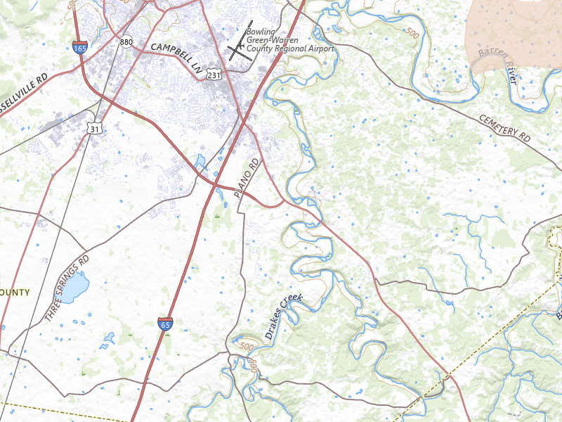 Radar-estimated hail-size map of the storm over Alvaton, KY on Jun 9, 2026