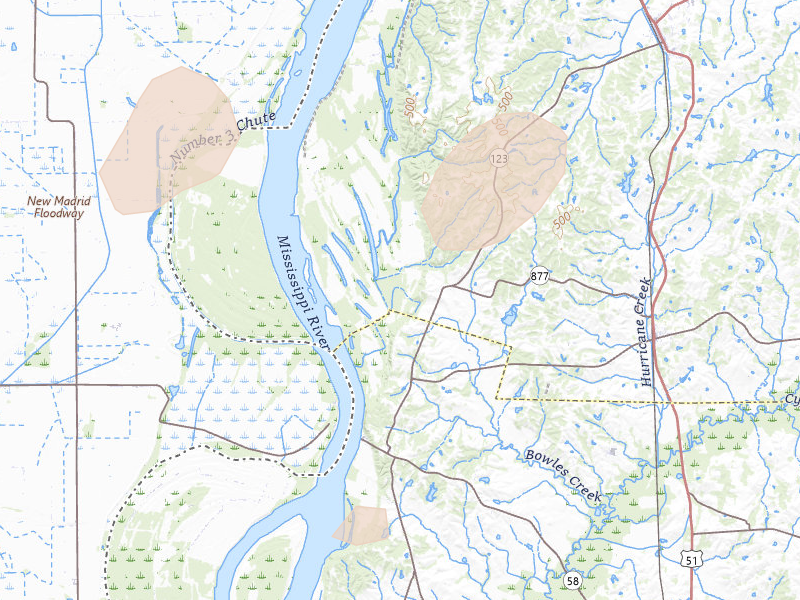 Radar-estimated hail-size map of the storm over Arlington, KY on Apr 16, 2026