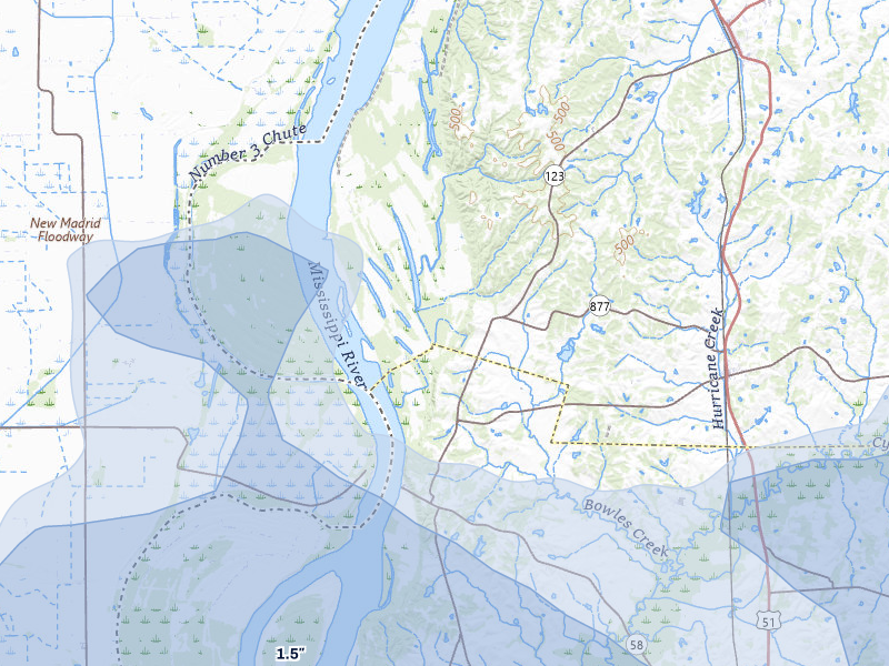 NEXRAD radar-signature map of the hail storm over Arlington, KY on Jun 1, 2026