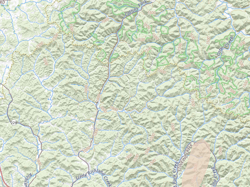 Radar-estimated hail-size map of the storm over Barbourville, KY on Jul 3, 2026