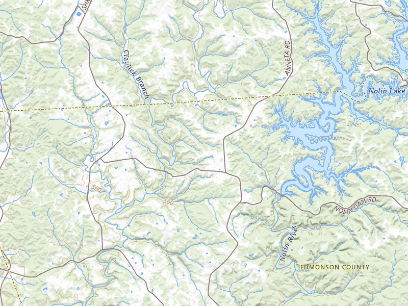 NEXRAD radar-signature map of the hail storm over Bee Spring, KY on Jul 9, 2026