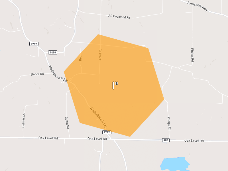 Hail map of Benton, KY on Jul 2, 2026, hail up to 1"
