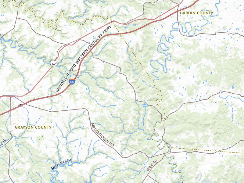 NEXRAD radar-signature map of the hail over Big Clifty, KY