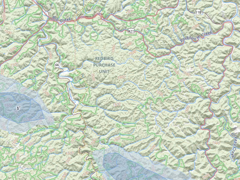 NEXRAD radar-signature map of the hail storm over Big Creek, KY on Aug 17, 2026