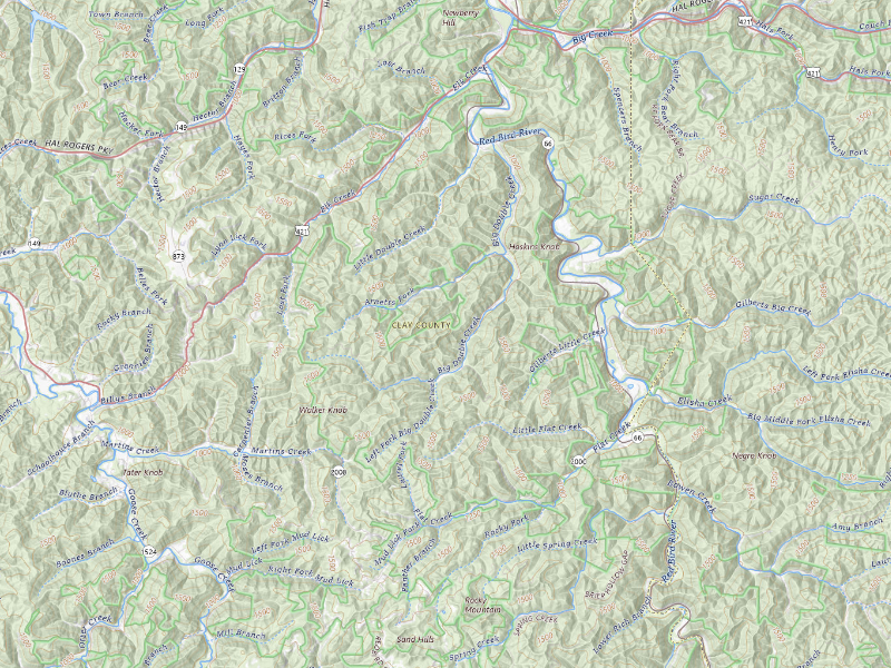 NEXRAD radar-signature map of the hail storm over Big Creek, KY on Aug 22, 2026