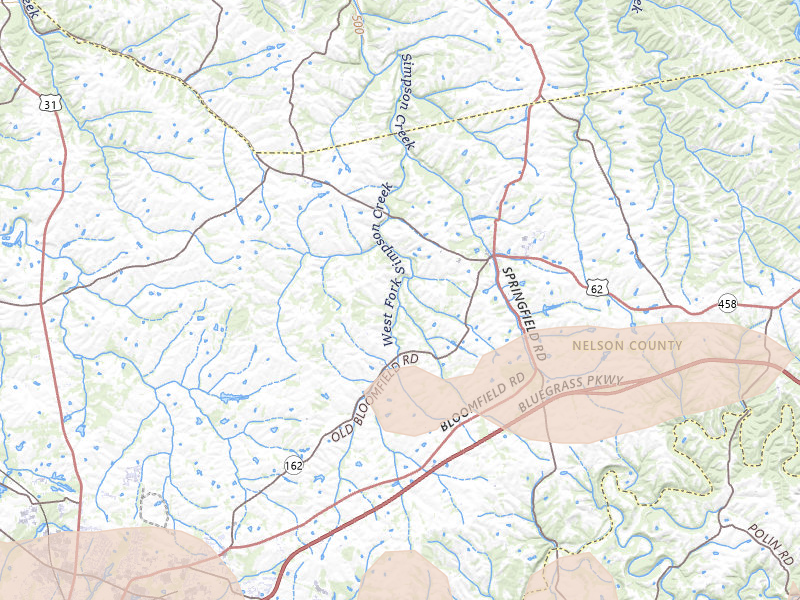 Radar-estimated hail-size map of the storm over Bloomfield, KY