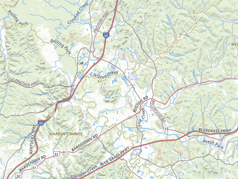 NEXRAD radar-signature map of the hail storm over Boston, KY on Aug 11, 2026