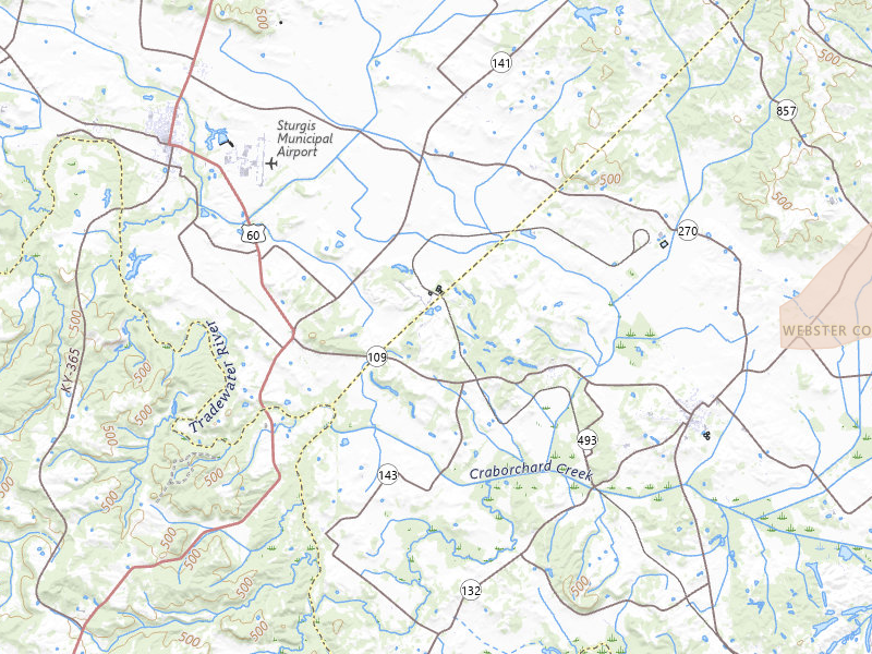 Radar-estimated hail-size map of the storm over Clay, KY on May 19, 2026