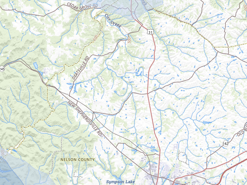 NEXRAD radar-signature map of the hail over Coxs Creek, KY