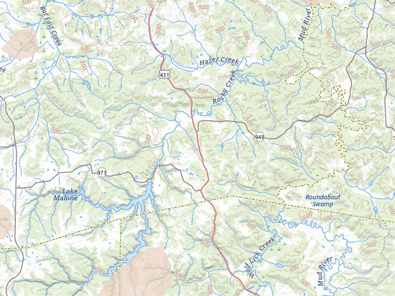 Radar-estimated hail-size map of the storm over Dunmor, KY on Apr 27, 2026