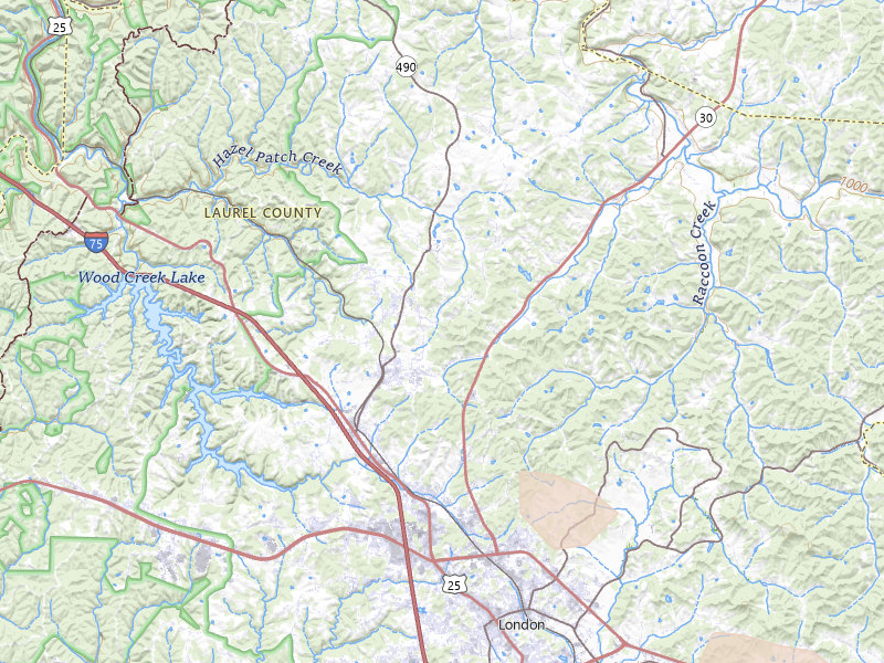 Radar-estimated hail-size map of the storm over East Bernstadt, KY on Aug 16, 2026