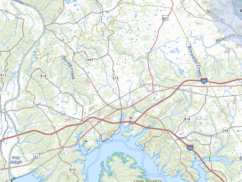 NEXRAD radar-signature map of the hail storm over Eddyville, KY on Jul 5, 2026