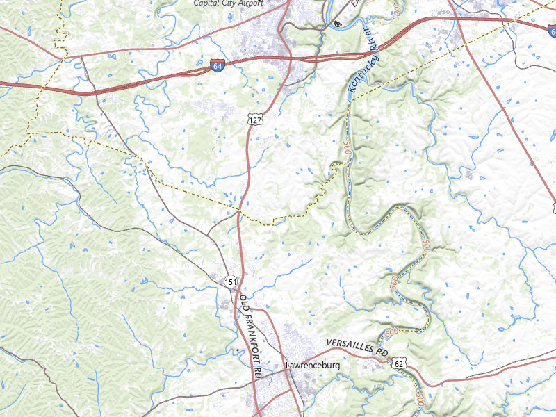 NEXRAD radar-signature map of the hail storm over Frankfort, KY on May 16, 2026