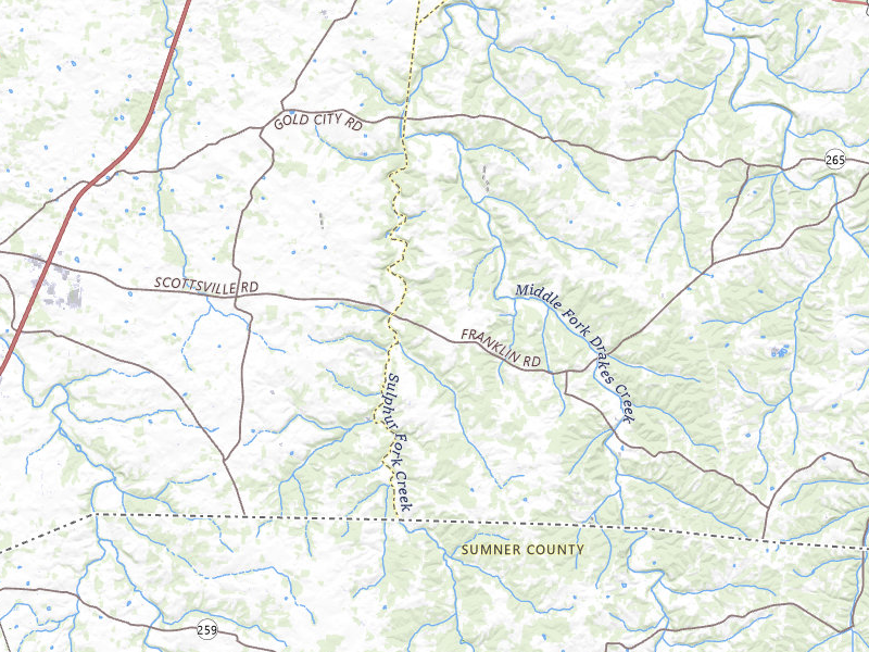 Radar-estimated hail-size map of the storm over Franklin, KY on Jun 9, 2026