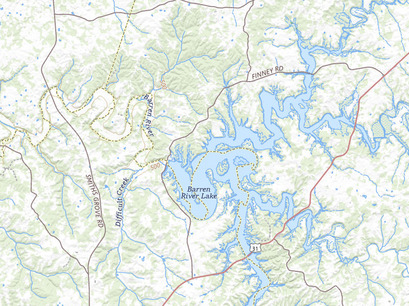 Radar-estimated hail-size map of the storm over Glasgow, KY on Jul 9, 2026