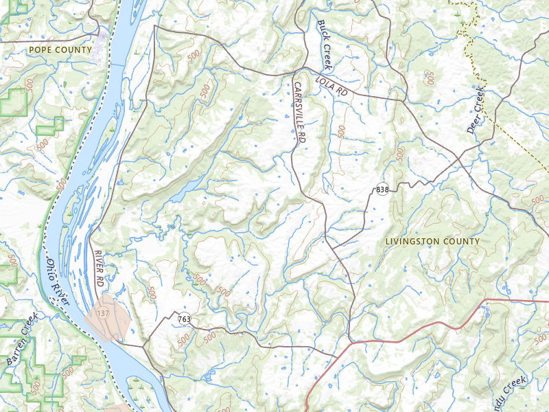 Radar-estimated hail-size map of the storm over Hampton, KY on Jul 10, 2026