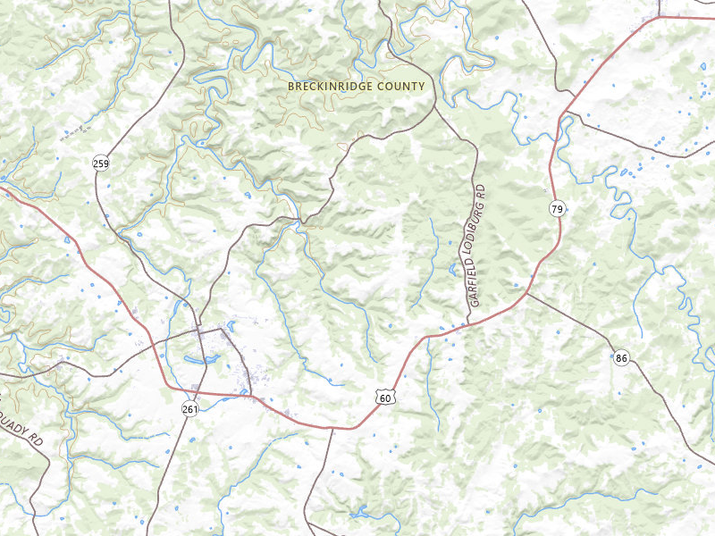Radar-estimated hail-size map of the storm over Harned, KY on Jul 21, 2026