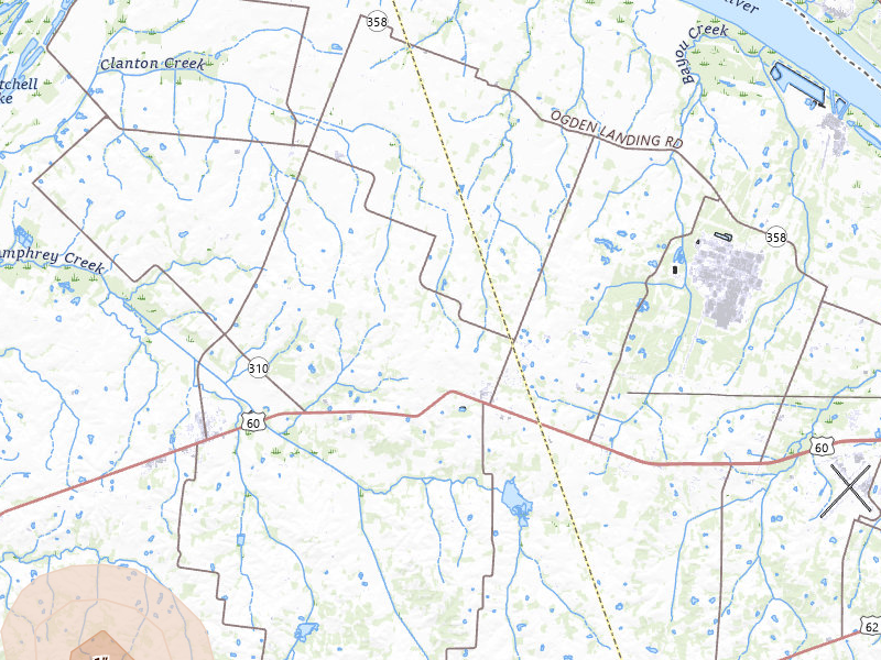 Radar-estimated hail-size map of the storm over Kevil, KY on Jul 8, 2026
