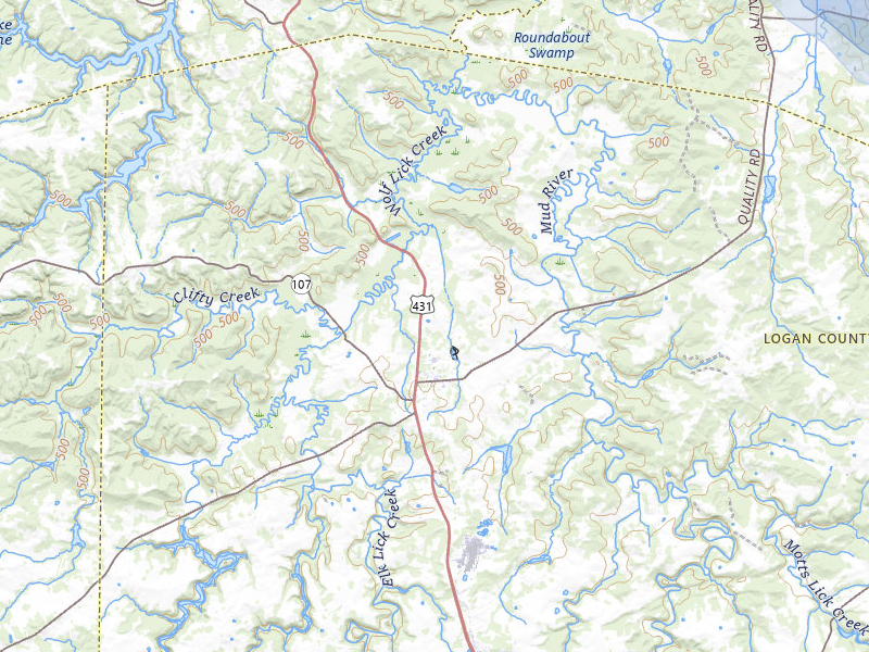 NEXRAD radar-signature map of the hail storm over Lewisburg, KY on Jul 9, 2026