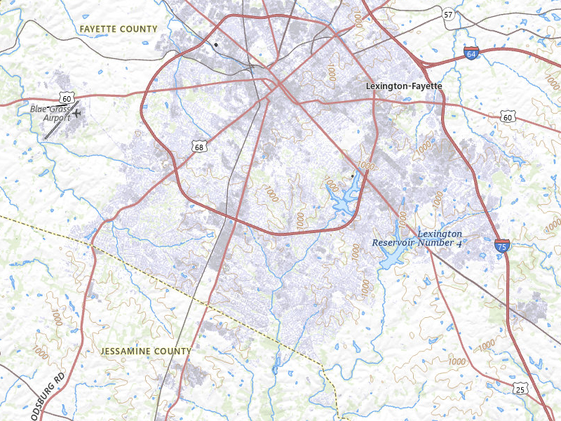 NEXRAD radar-signature map of the hail storm over Lexington, KY on Apr 1, 2026