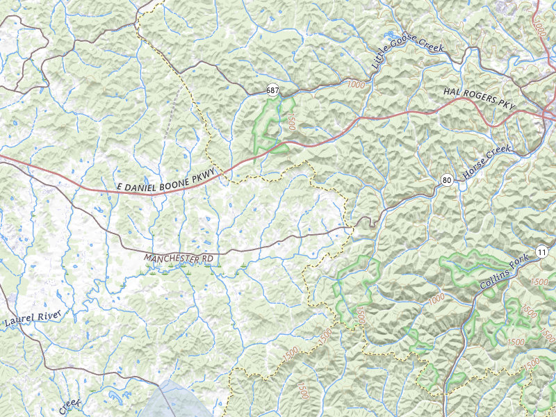 NEXRAD radar-signature map of the hail storm over London, KY on Jul 3, 2026