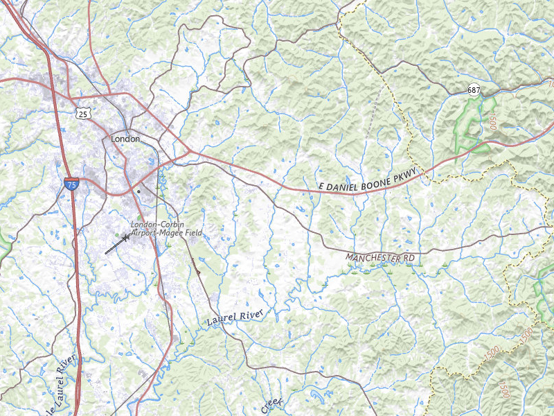 NEXRAD radar-signature map of the hail storm over London, KY on Aug 12, 2026