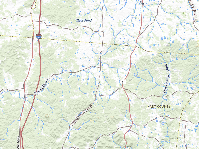 Radar-estimated hail-size map of the storm over Magnolia, KY on Apr 27, 2026
