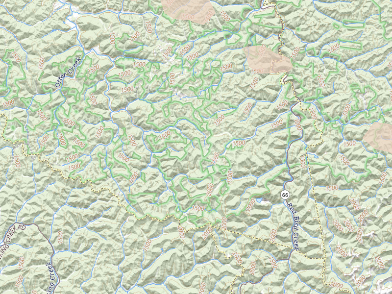 Radar-estimated hail-size map of the storm over Manchester, KY on Aug 17, 2026