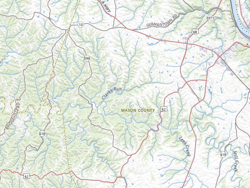 NEXRAD radar-signature map of the hail storm over Maysville, KY on Aug 5, 2026