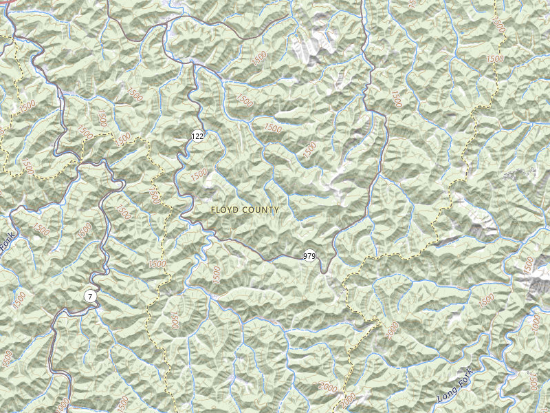 Radar-estimated hail-size map of the storm over Mc Dowell, KY on Jul 28, 2026