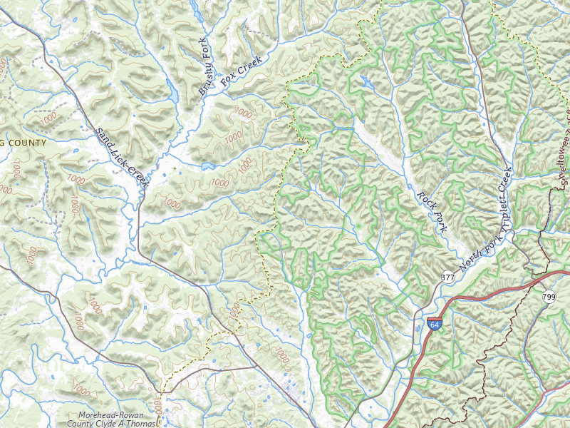 NEXRAD radar-signature map of the hail storm over Morehead, KY on Aug 15, 2026
