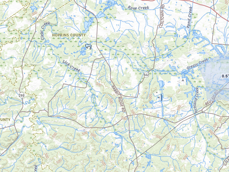 NEXRAD radar-signature map of the hail storm over Nebo, KY on Jul 10, 2026