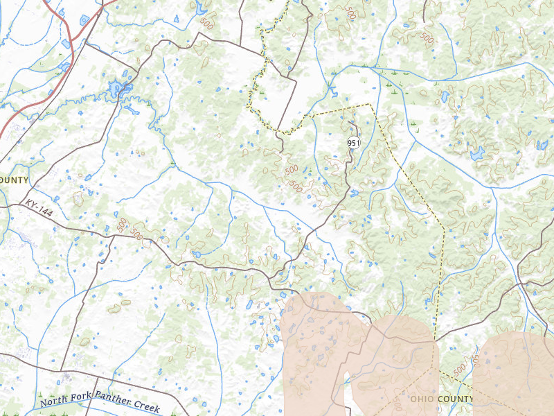 Radar-estimated hail-size map of the storm over Philpot, KY on Jul 21, 2026