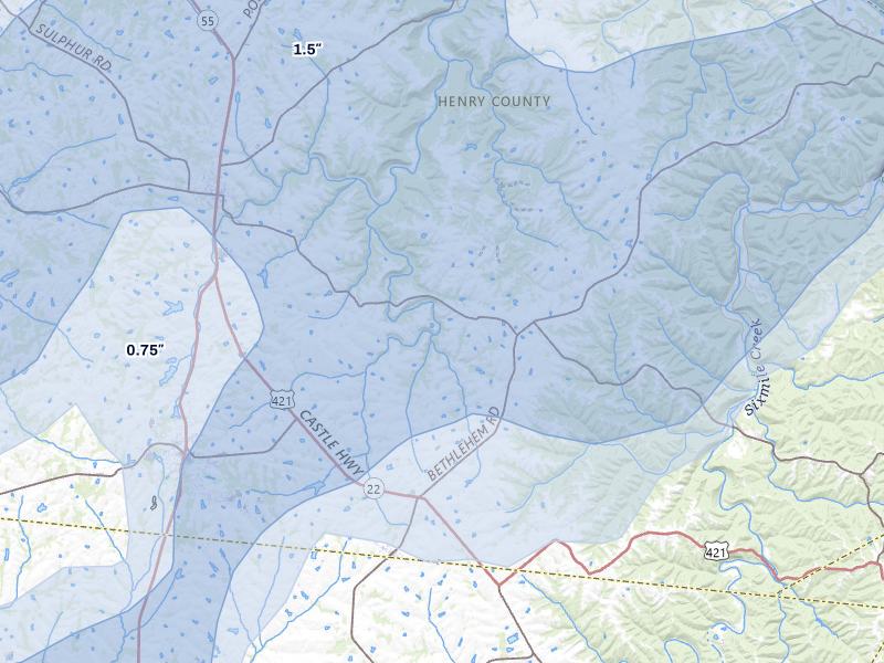 NEXRAD radar-signature map of the hail storm over Pleasureville, KY on May 16, 2026